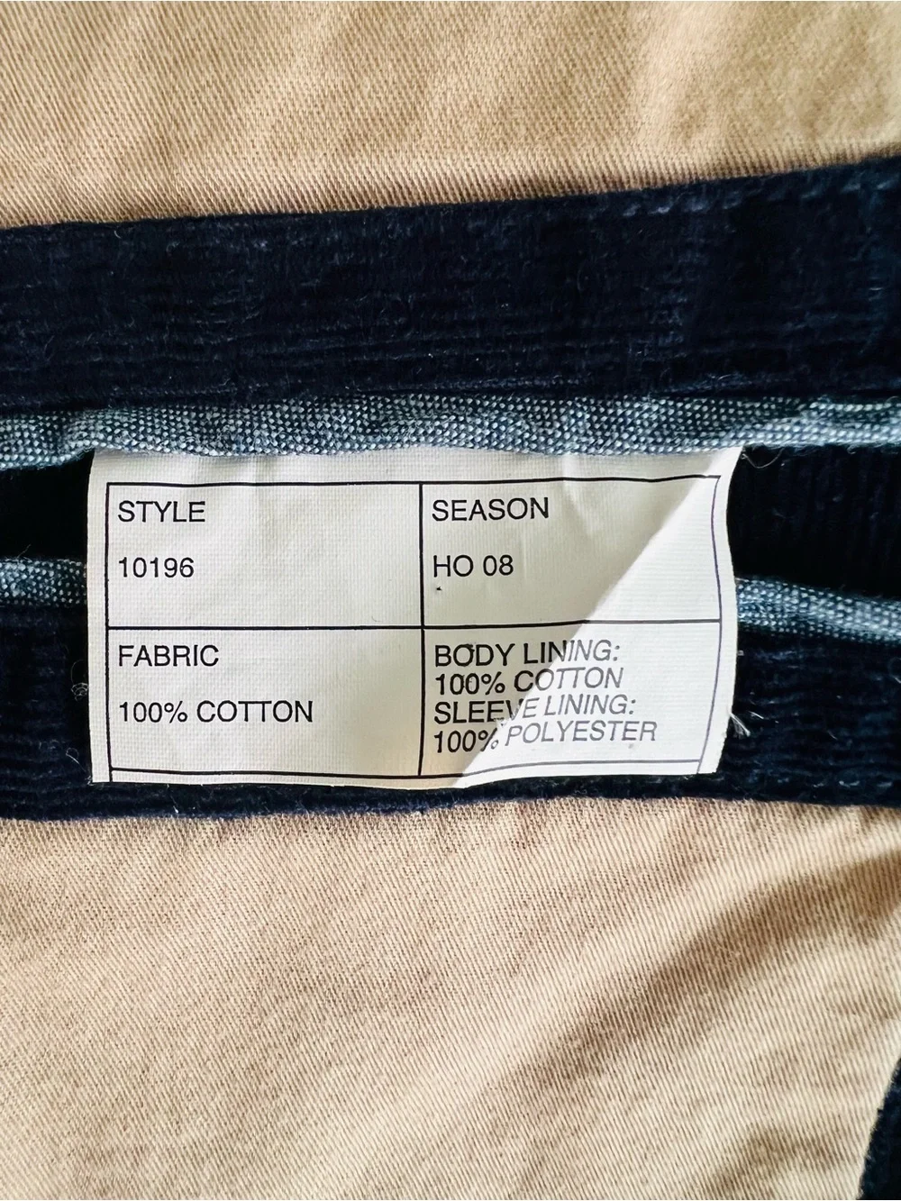 100% Cotton J. Crew Men’s Navy Corduroy Blazer
